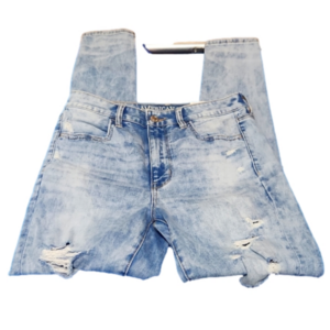 ♡American eagle super high rise distressed jeggings sz. 6